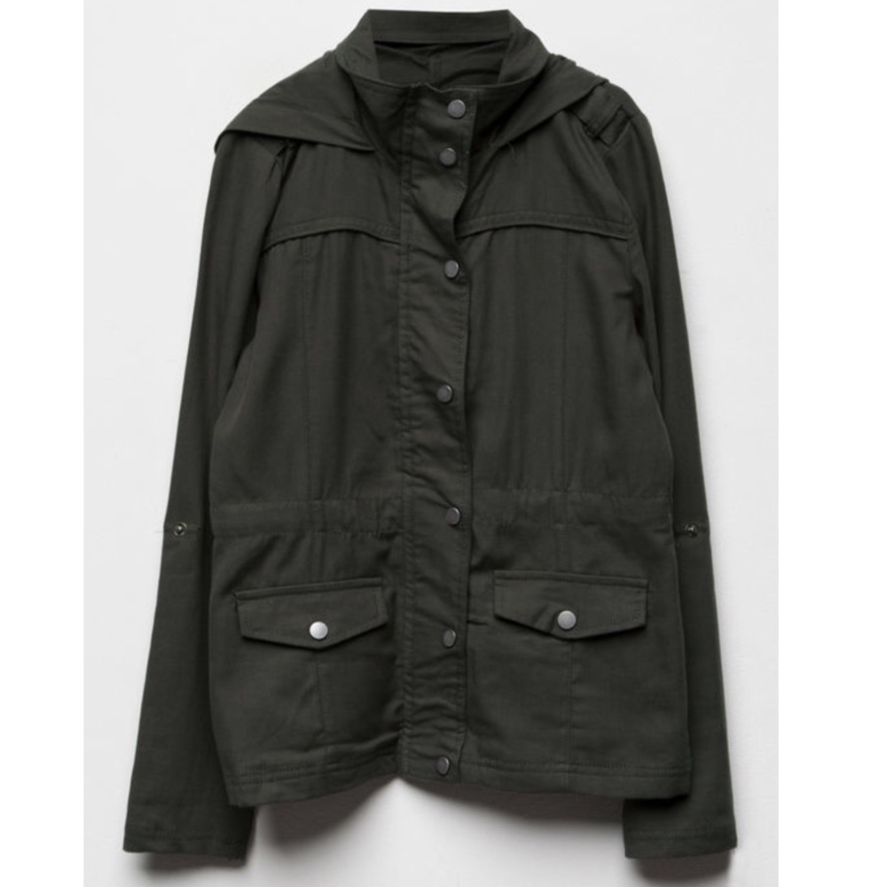 White Fawn Hooded Anorak Jacket - girls